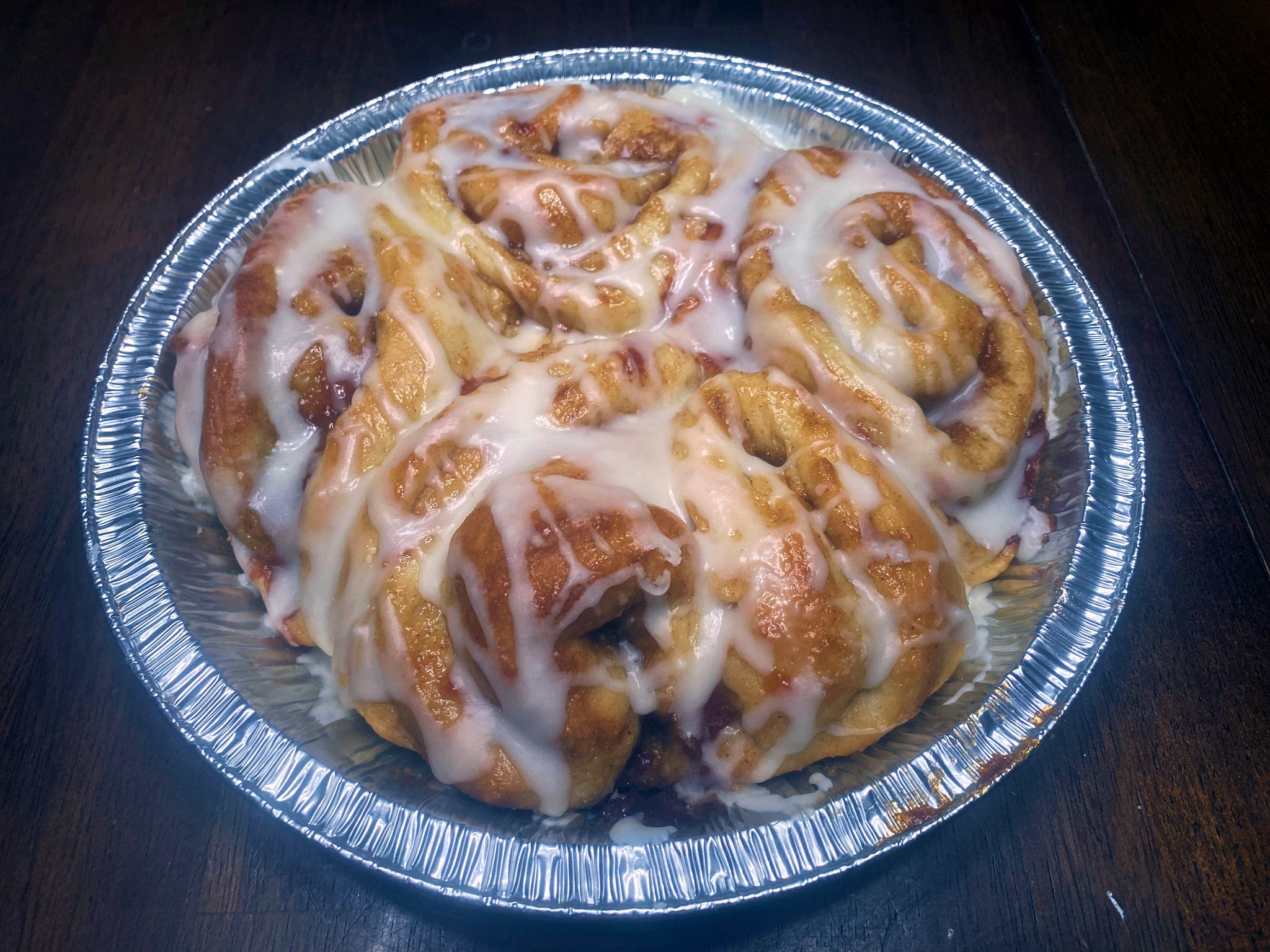Half Dozen Peach Pie Cinnamon Rolls