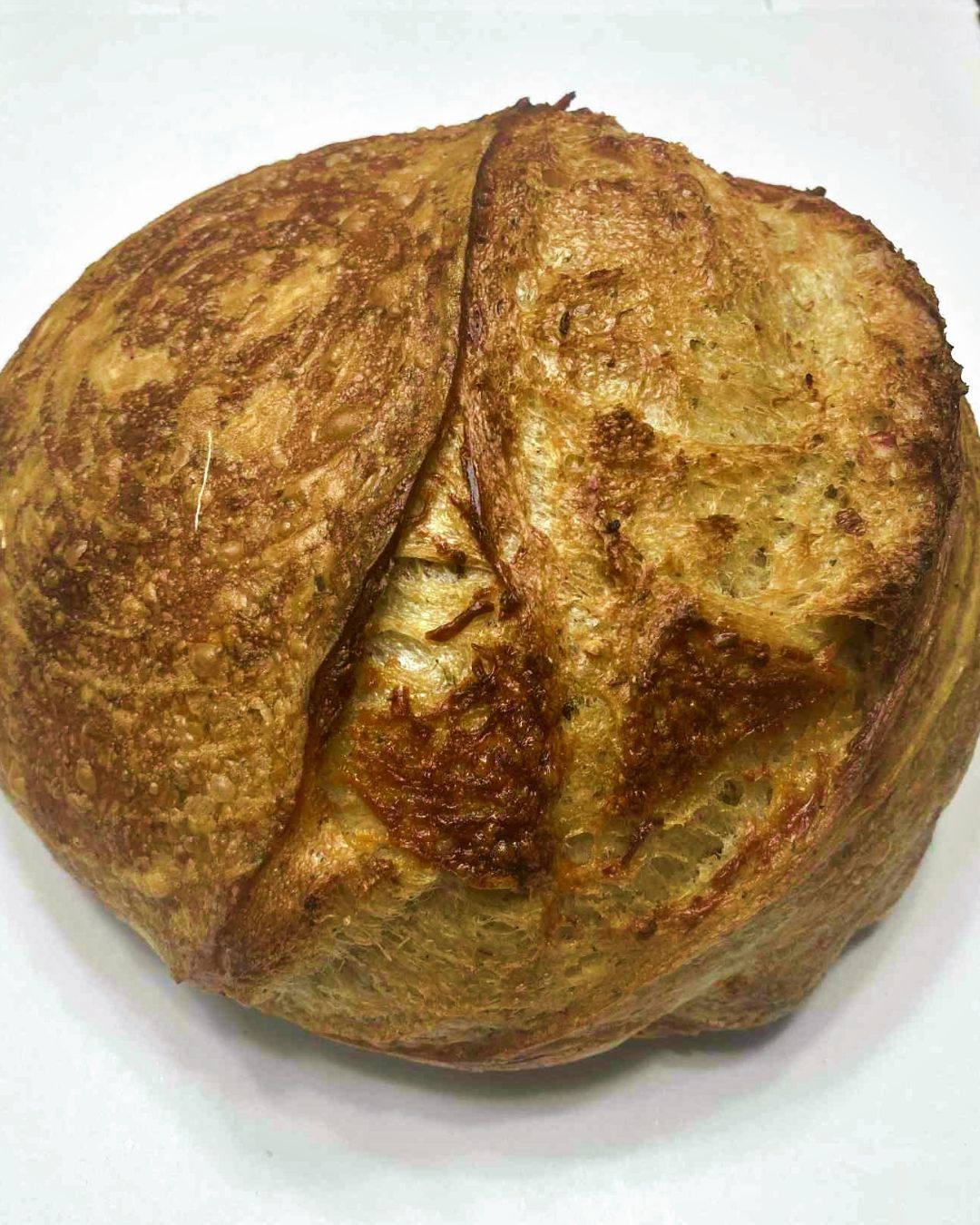 Zesty Italian & Parmesan Sourdough Loaf